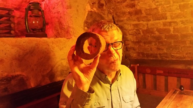 clay with hole in bread